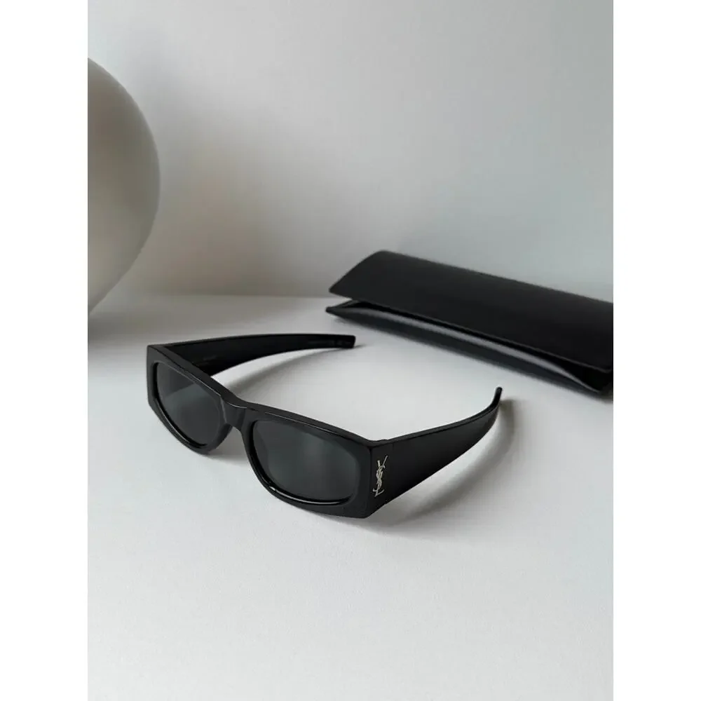 NEW Saint Laurent SLM140 Black Gold Sunglasses